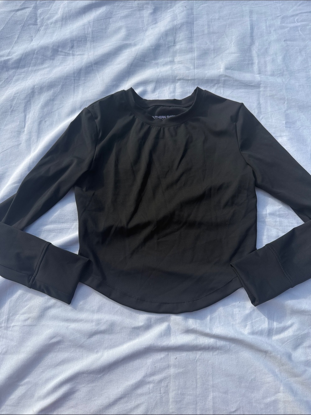 Southern Shirt Black Long-Sleeve Women's Top